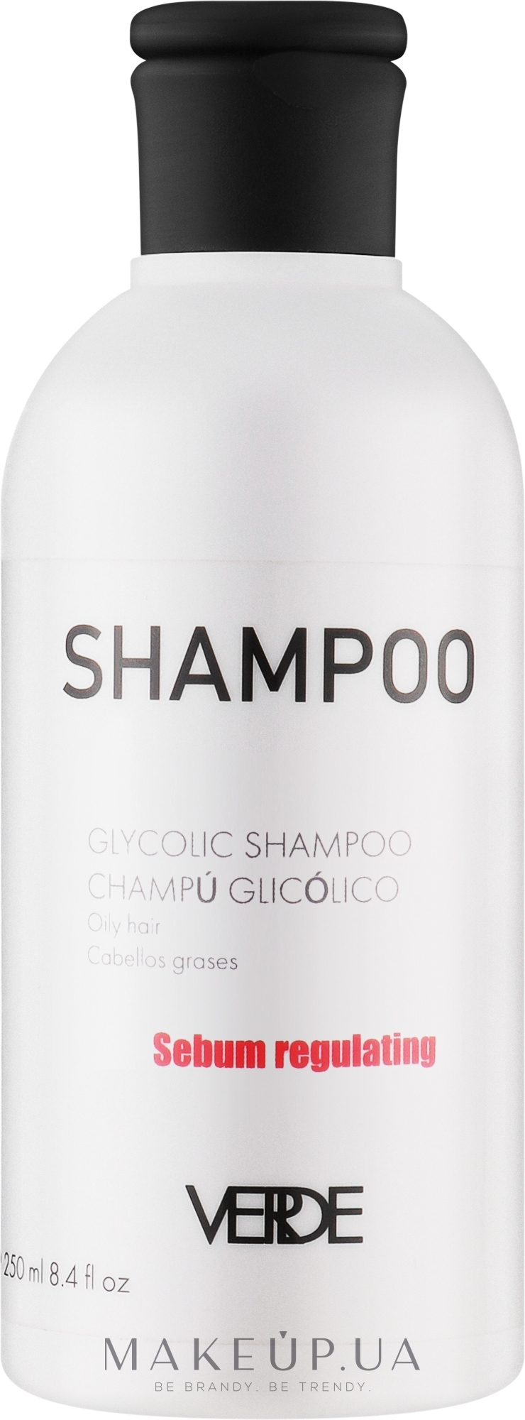 Натуральный шампунь для жирных волос - Verde Sebum Regulating Shampoo — фото 250ml
