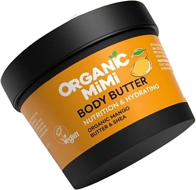 Масло для тіла живильне та зволожувальне "Манго та ши" - Organic Mimi Body Butter Nutrition & Hydrating Mango & Shea — фото N1