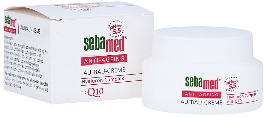 Крем для лица - Sebamed Anti-Ageing Aufbau-Creme Hyaluron Complex Q10 — фото N1