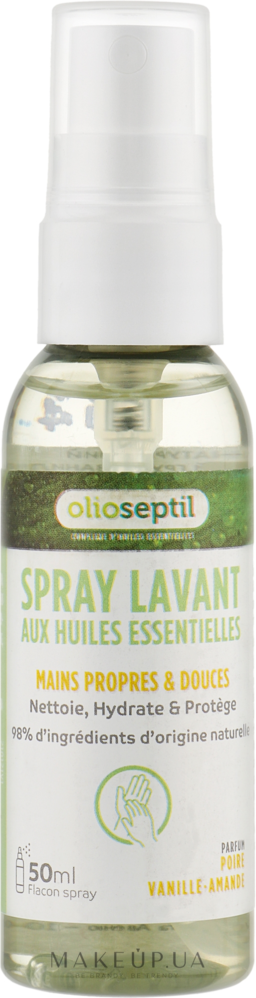 Натуральный дезинфектор-спрей "Груша-ваниль-миндаль" - Olioseptil Spray Lavant Poire-Vanille-Amande — фото 50ml