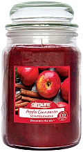 Парфумерія, косметика Ароматична свічка "Яблуко та кориця" - Airpure Jar Scented Candle Apple Cinnamon