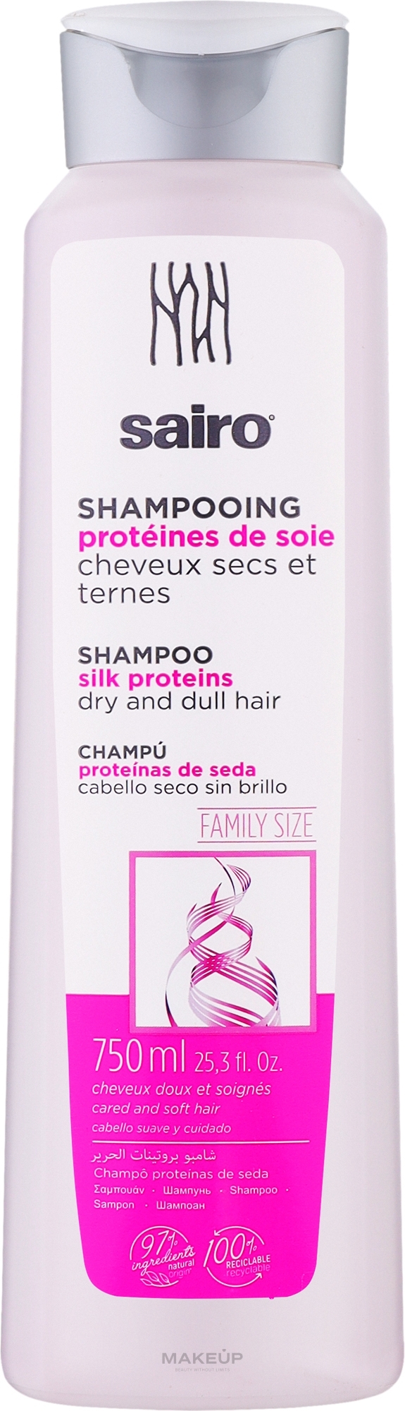 Шампунь для волосся "Шовк протеїновий" - Sairo Expertise Silk Proteins Shampoo — фото 750ml