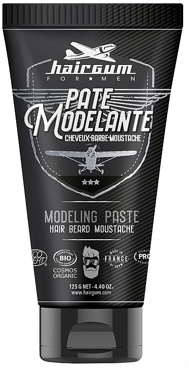 Паста для моделирования волос, бороды и усов - Hairgum For Men Hair, Beard & Moustache Modeling Paste — фото N1