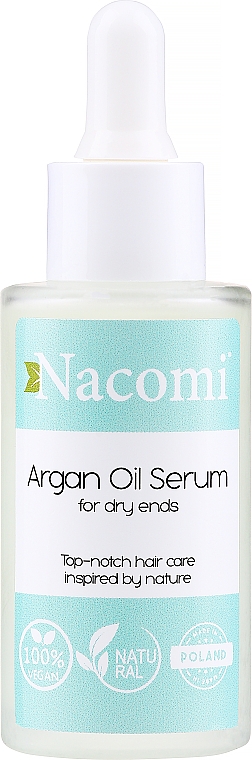 Сыворотка для волос - Nacomi Natural With Moroccan Argan Oil Serum — фото N3