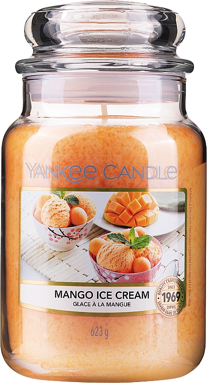Ароматична свічка "Морозиво з манго" - Yankee Candle Mango Ice Cream — фото N1
