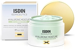 Крем для жирної та комбінованої шкіри - Isdin Isdinceutics Hyaluronic Acid Moisturizing Oily & Combination Skin Cream — фото N1