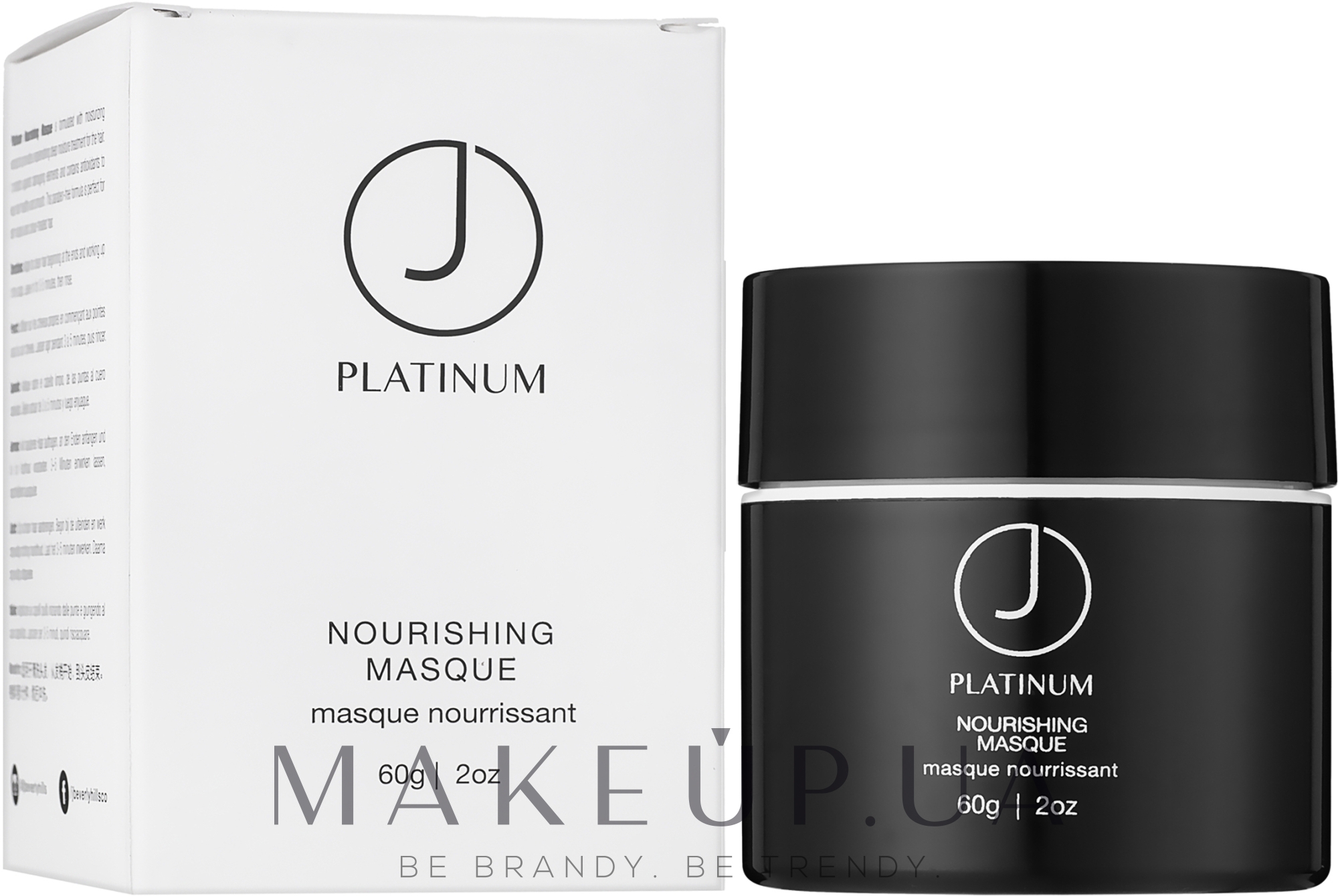 Восстанавливающая питательная маска для волос - J Beverly Hills Platinum Nourishing Masque — фото 60g