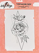 Флеш-тату переводные "Розы в геометрии" - Arley Sign — фото N1