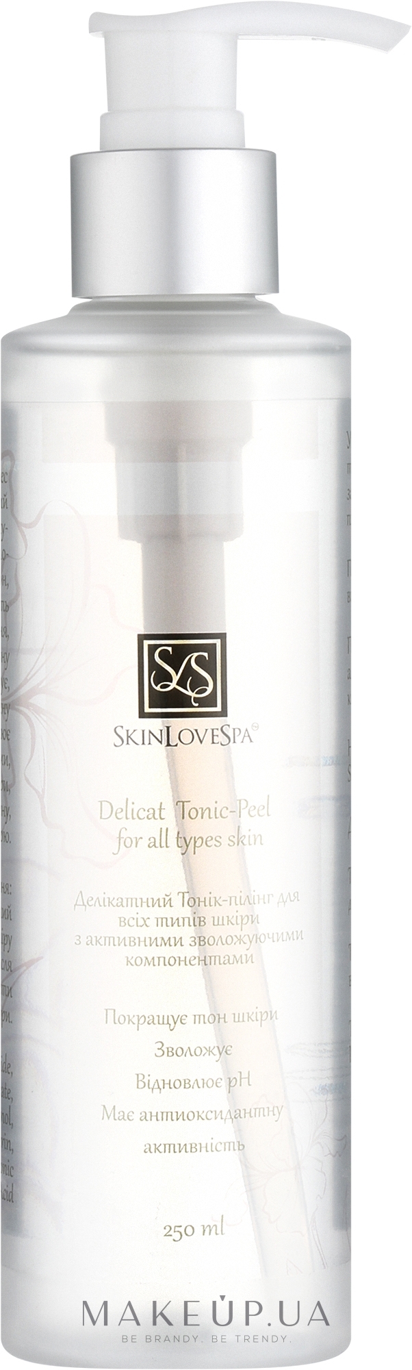 Деликатный тоник-пилинг для всех типов кожи - SkinLoveSpa Delicate Tonic-Peel — фото 250ml