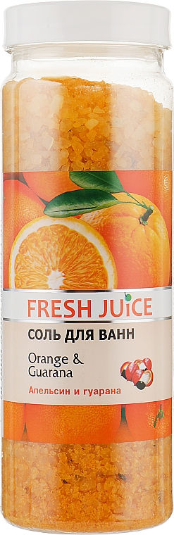 Сіль для ванни - Fresh Juice Orange and Guarana — фото N1