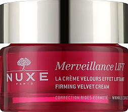 Парфумерія, косметика Зміцнювальний оксамитовий крем для обличчя - Nuxe Merveillance Lift Firming Velvet Cream