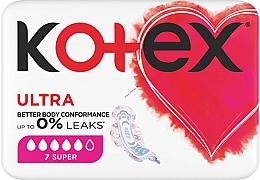 Гігієнічні прокладки, 7 шт. - Kotex Ultra Super — фото N1