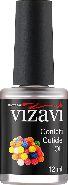 Масло для кутикулы "Конфетти" - Vizavi Professional Confetti Cuticle Oil — фото N1