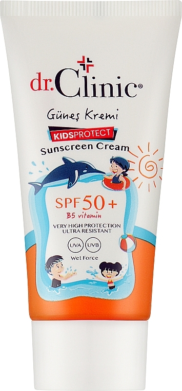 Дитячий сонцезахисний крем - Dr. Clinic Sunscreen Cream SPF 50 — фото N1