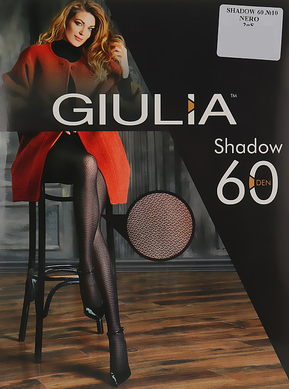 УЦЕНКА Колготки "Shadow Model 10" 60 Den, nero - Giulia *