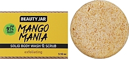 Отшелушивающий твердый скраб для тела - Beauty Jar Mango Mania Exfoliating Solid Body Wash & Scrub — фото N1