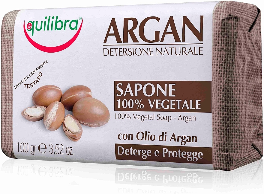 Мило "Аргана" - Equilibra Argan Line Soap — фото N1