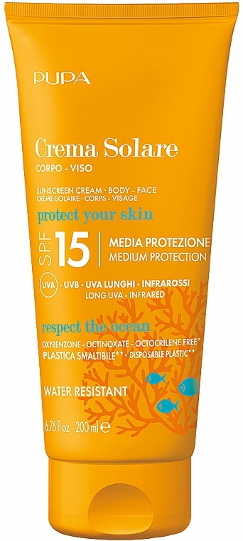 Сонцезахисний крем SPF 15 - Pupa Sunscreen Cream — фото N1