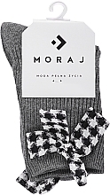 Набор носков "Glamour", 1 пара, CSL600-006+1, серые - Moraj — фото N1