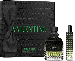 Духи, Парфюмерия, косметика Valentino Born In Roma Green Stravaganza - Набор (edt/50 ml + edt/15 ml)