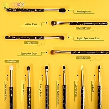Набор кистей для теней "Goth" Р1005, 10 шт - Docolor Eye Makeup Brush Set — фото N5