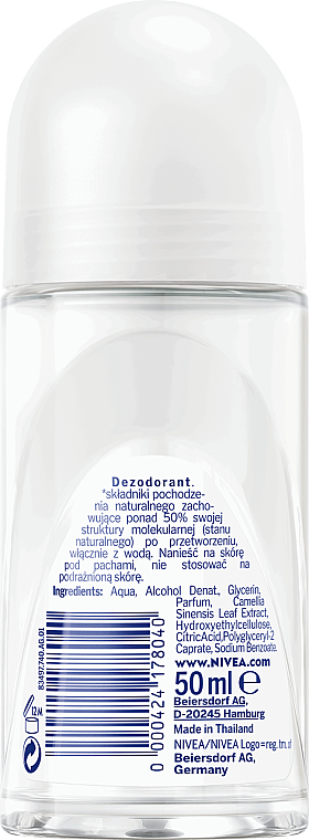 Роликовий дезодорант - NIVEA Naturally Good Deodorant Roll-on Bio Green Tea — фото N2