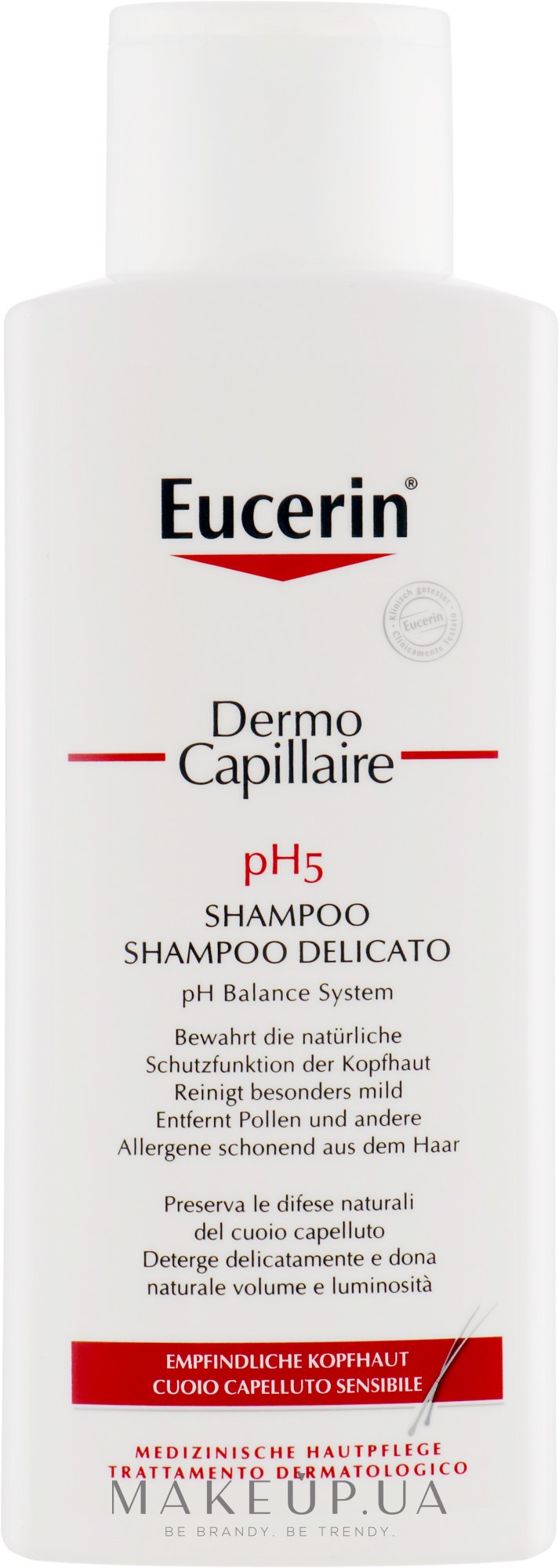 Шампунь для волосся - Eucerin Dermo Capillaire pH5 Mild Shampoo — фото 250ml