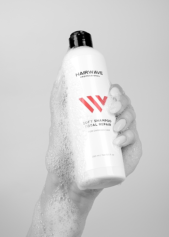 Шампунь безсульфатний для пошкодженого волосся "Total Repair" - HAIRWAVE Sulfate Free Shampoo Total Repair — фото N5
