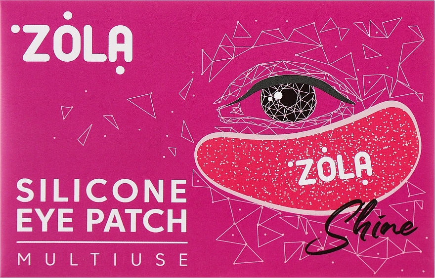 Многоразовые силиконовые патчи для глаз, малиновые - Zola Silicone Eye Patch Shine — фото N1