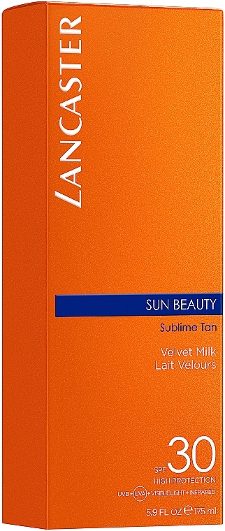 Молочко для тела солнцезащитное - Lancaster Sun Beauty Velvet Tanning Milk SPF 30 — фото N3