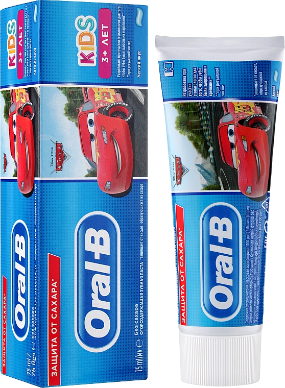 Дитяча зубна паста  - Oral-B Kids Cars Toothpaste — фото N2