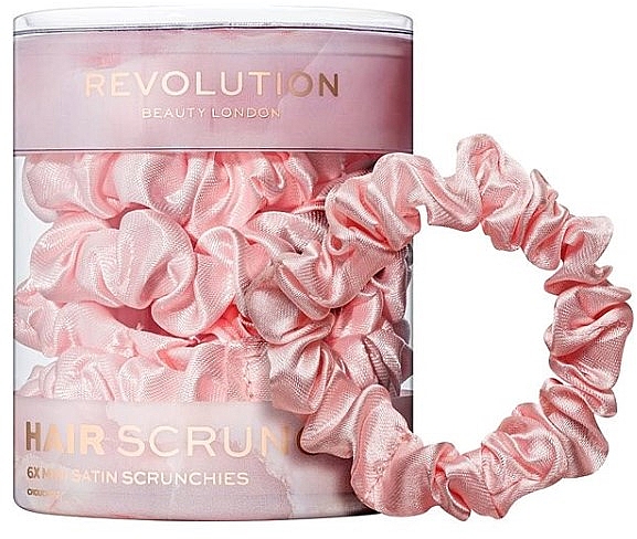Набір резинок для волосся, 6 шт. - Makeup Revolution Mini Scrunchies — фото N1