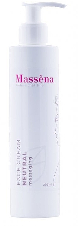 Нейтральний масажний крем для обличчя - Massena Neutral Massage Face Cream (пробник) — фото N1