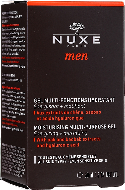 Многофункциональный увлажняющий гель - Nuxe Men Gel Multi-Fonctions Hydratant — фото N2