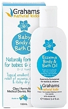 Духи, Парфюмерия, косметика Детское масло для тела и ванн - Grahams Natural Kids Eczema Body & Bath Oil