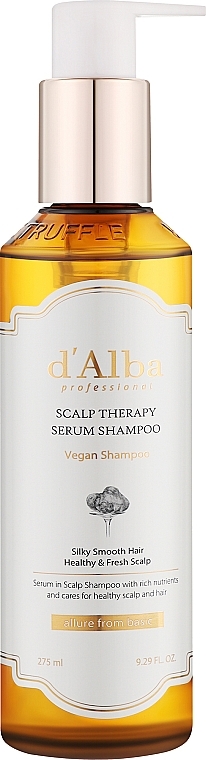 Профессиональный восстанавливающий шампунь для кожи головы - D'Alba Repairing Scalp Therapy Serum Shampoo — фото N1