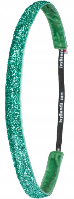Обруч-резинка для волосся "Tropical Green Glitter" - Ivybands — фото N1