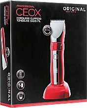 Тример для стрижки, акумуляторний, червоний - Original Best Buy Manual Professional CEOX Cordless Clippers * — фото N2