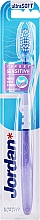 Зубна щітка для чутливих зубів і ясен, ультрам'яка, фіолетова з кружечками - Jordan Target Sensitive — фото N1