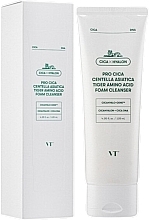 Пенка для умывания - VT Cosmetics PRO CICA Centella Asiatica Tiger Amino Acid Foam Cleanser — фото N1