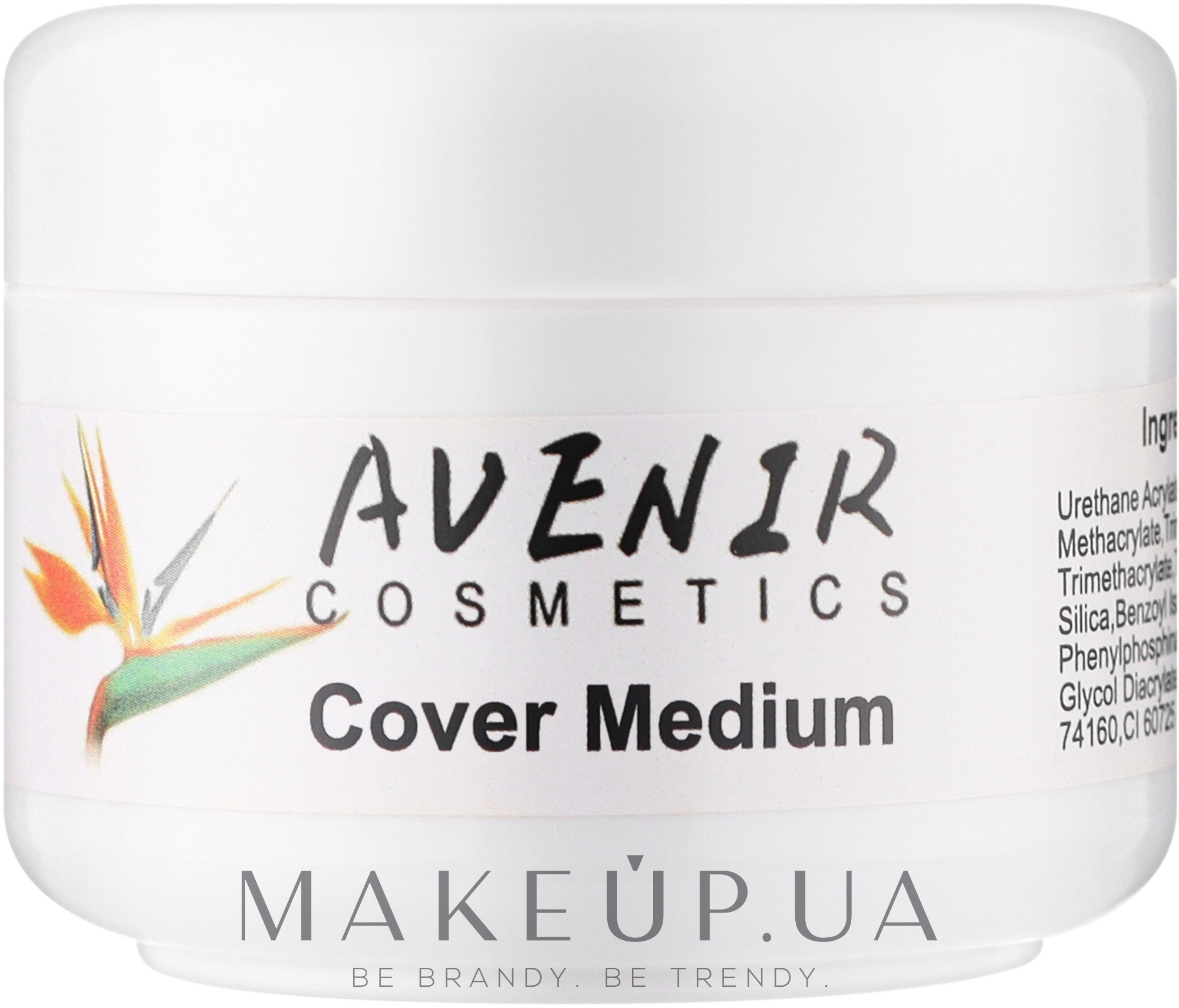 Гель для наращивания высокопигментированный - Avenir Cosmetics Cover Medium Gel — фото 30ml
