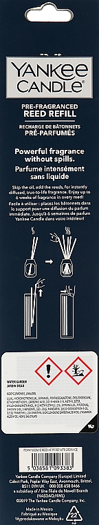 Ароматичні палички - Yankee Candle Water Garden Pre-Fragranced Reed Refill — фото N2