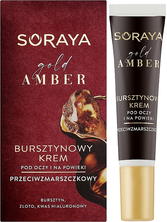 Крем против морщин для глаз и век - Soraya Gold Amber — фото N2