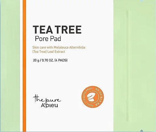 Тонер-педи для обличчя - A'pieu The Pure Tea Tree Pore Pad — фото N1