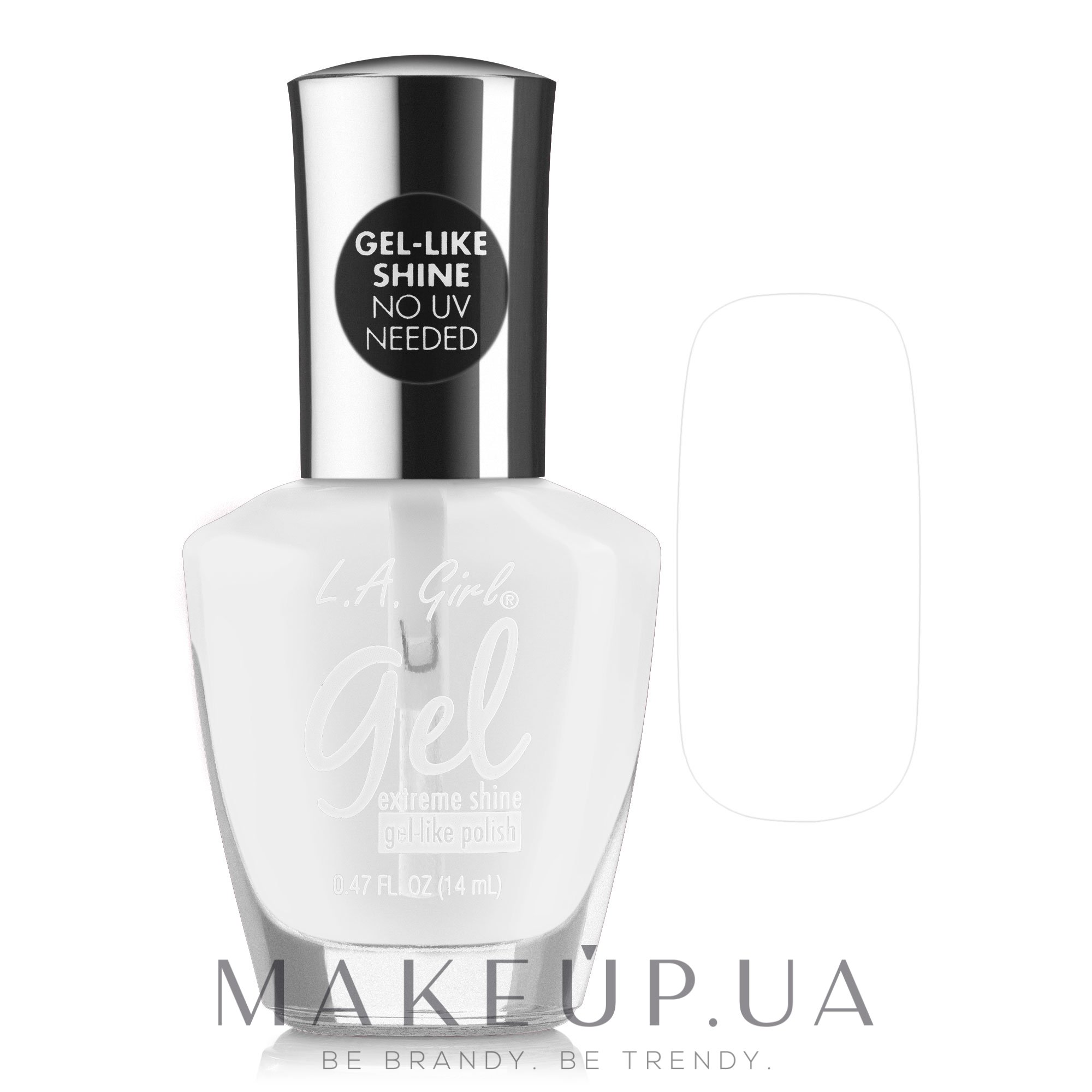 Лак для нігтів - L.A. Girl Gel Extreme Shine Polish — фото GNL651 - Clear