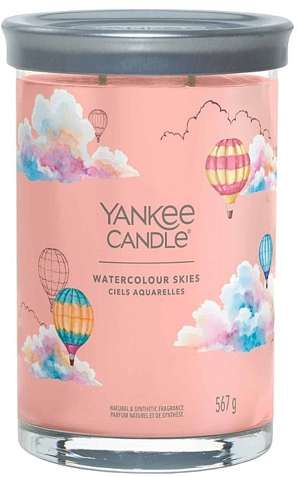 Ароматична свічка у склянці "Акварельне небо", 2 ґноти - Yankee Candle Watercolour Skies Singnature — фото N1