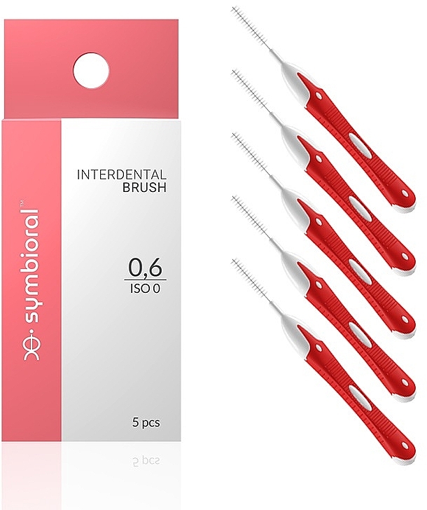Щетки для межзубных промежутков, 0,6 мм - Symbioral Interdental Brush ISO 0 — фото N1