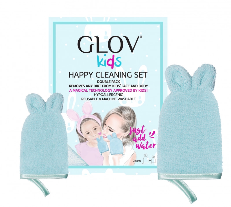 Набір - Glov Kids Happy Cleaning Set Blue (big/glove/1pcs + small/glove/1pcs) — фото N1