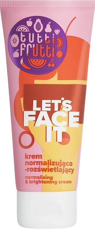 Нормалізувальний та освітлювальний крем для обличчя - Farmona Tutti Frutti Let`s Face It Normalizing & Brightening Cream — фото N1