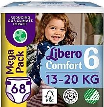 Підгузки Comfort 6 (13-20 кг), 68 шт. - Libero — фото N1
